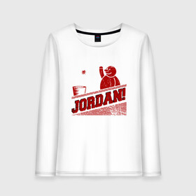 Женский лонгслив хлопок с принтом Jordan в Петрозаводске, 100% хлопок |  | 23 | air | basketball | game | goat | jordan | michael | nba | sport | баскетбол | буллз | буллс | бык | джордан | король | майкл | нба | последний танец | спорт | тренер | чемпион | чикаго