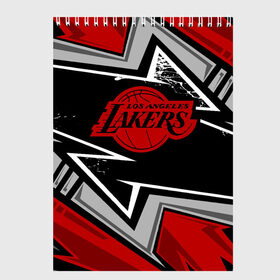 Скетчбук с принтом LA LAKERS RED в Петрозаводске, 100% бумага
 | 48 листов, плотность листов — 100 г/м2, плотность картонной обложки — 250 г/м2. Листы скреплены сверху удобной пружинной спиралью | Тематика изображения на принте: bryant | james | jordan | kobe | la lakers | lakers | lebron | nba | баскетбол | брайант | брайнт | джеймс | джордан | коби | леброн | лейкерс | лэйкерс | мамба | нба | черная