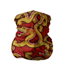 Бандана-труба 3D с принтом Драконы в Петрозаводске, 100% полиэстер, ткань с особыми свойствами — Activecool | плотность 150‒180 г/м2; хорошо тянется, но сохраняет форму | дракон | драконы | паттерн дракона | пламя | пламядышащий дракон