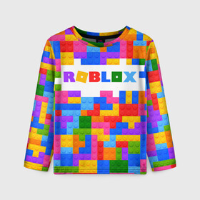 Детский лонгслив 3D с принтом ROBLOX LEGO в Петрозаводске, 100% полиэстер | длинные рукава, круглый вырез горловины, полуприлегающий силуэт
 | piggy | roblox | roblox games | roblox piggy | игра роблокс | пигги. | роблокс | роблокс пигги | робукс