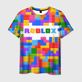 Мужская футболка 3D с принтом ROBLOX LEGO в Петрозаводске, 100% полиэфир | прямой крой, круглый вырез горловины, длина до линии бедер | piggy | roblox | roblox games | roblox piggy | игра роблокс | пигги. | роблокс | роблокс пигги | робукс