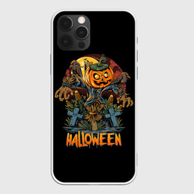 Чехол для iPhone 12 Pro Max с принтом Хэллоуин в Петрозаводске, Силикон |  | diy | ghost | halloween | horror | makeup | scary | skull clown | trick or treat | вампир | ведьма | кошка | луна | магия | ночь | тыква | хэллоуин