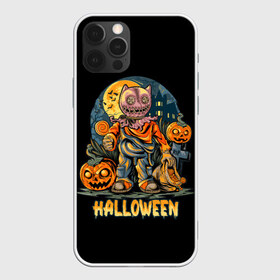 Чехол для iPhone 12 Pro Max с принтом Halloween в Петрозаводске, Силикон |  | diy | ghost | halloween | horror | makeup | scary | skull clown | trick or treat | вампир | ведьма | кошка | луна | магия | ночь | тыква | хэллоуин