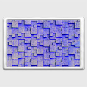 Магнит 45*70 с принтом UlliCom в Петрозаводске, Пластик | Размер: 78*52 мм; Размер печати: 70*45 | abstraction | blue | mesh | mosaic | panels | surface | texture | абстракция | мозайка | панели | поверхность | сетка | синий | текстура