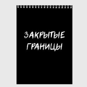 Скетчбук с принтом Закрытые границы в Петрозаводске, 100% бумага
 | 48 листов, плотность листов — 100 г/м2, плотность картонной обложки — 250 г/м2. Листы скреплены сверху удобной пружинной спиралью | halloween | альтернативный хэллоуин | ковид | коронавирус | самоизоляция | ужасы | хэллоуин