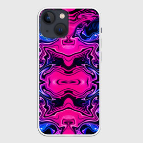 Чехол для iPhone 13 mini с принтом FLUID в Петрозаводске,  |  | 3d | абстракция | брызги | геометрия | градиент | красивое | краски | много цветов | неон | орнамент | переливание | прикольное | смешанные цвета | флюиды