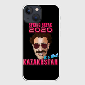 Чехол для iPhone 13 mini с принтом Борат в Петрозаводске,  |  | america | borat | kazakhstan | kz | sagdiyev | usa | америка | борат | казахстан | кз | нраица | репортер | сагдиев