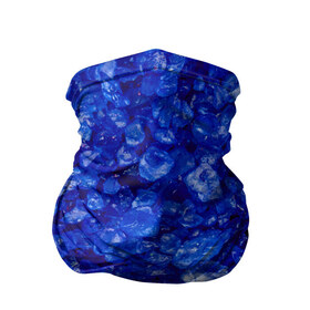 Бандана-труба 3D с принтом Cry$tal$ в Петрозаводске, 100% полиэстер, ткань с особыми свойствами — Activecool | плотность 150‒180 г/м2; хорошо тянется, но сохраняет форму | Тематика изображения на принте: abstraction | blue | crystals | pebbles | shine | stones | structure | texture | абстракция | блеск | галька | камни | кристалы | синий | структура | текстура