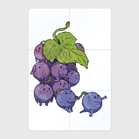 Магнитный плакат 2Х3 с принтом Виноградинки в Петрозаводске, Полимерный материал с магнитным слоем | 6 деталей размером 9*9 см | Тематика изображения на принте: арт | веточка винограда | виноград | виноградинки | мило | милота | рисунок | свежая ягода | свежие ягоды | свежий продукт | синий виноград | ягода | ягоды