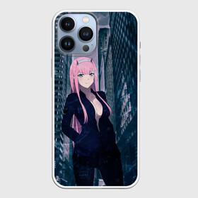 Чехол для iPhone 13 Pro Max с принтом Zero Two в большом городе в Петрозаводске,  |  | darling | darling in the franxx | zero two | вайфу | зеро ту | код 002 | любимый во франксе | франкс