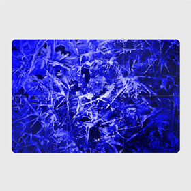 Магнитный плакат 3Х2 с принтом Dark Blue Gan в Петрозаводске, Полимерный материал с магнитным слоем | 6 деталей размером 9*9 см | Тематика изображения на принте: abstraction | blue | frost | frozen | ice | shine | surface | texture | абстракция | блеск | замерзший | лед | мороз | поверхность | синий | текстура