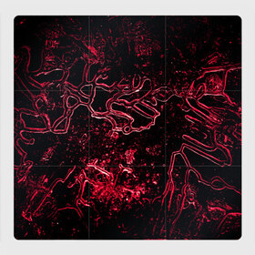 Магнитный плакат 3Х3 с принтом GaRRiel в Петрозаводске, Полимерный материал с магнитным слоем | 9 деталей размером 9*9 см | abstraction | forms | patterns | pink | shine | structure | texture | абстракция | блеск | розовый | структура | текстура | узоры | формы