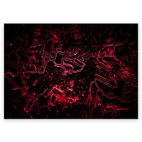 Поздравительная открытка с принтом GaRRiel в Петрозаводске, 100% бумага | плотность бумаги 280 г/м2, матовая, на обратной стороне линовка и место для марки
 | abstraction | forms | patterns | pink | shine | structure | texture | абстракция | блеск | розовый | структура | текстура | узоры | формы