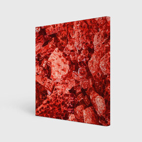 Холст квадратный с принтом RED-$tyle в Петрозаводске, 100% ПВХ |  | Тематика изображения на принте: abstraction | crystals | red | shapes | shards | shine | texture | абстракция | блеск | красный | кристалы | осколки | текстура | формы