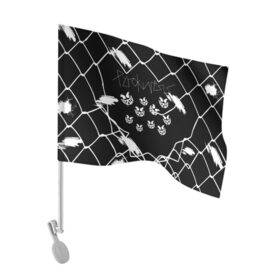 Флаг для автомобиля с принтом Pyrokinesis. в Петрозаводске, 100% полиэстер | Размер: 30*21 см | pyrokinesis | андрей пирокинезис | каждаябарбистерва | левый баттл | музыка | музыкант | пирокинезис | рэп | рэпер