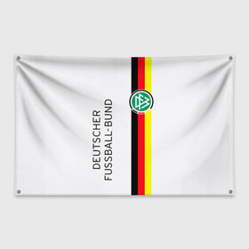 Флаг-баннер с принтом СБОРНАЯ ГЕРМАНИЯ в Петрозаводске, 100% полиэстер | размер 67 х 109 см, плотность ткани — 95 г/м2; по краям флага есть четыре люверса для крепления | champion | deutscher | football | fussball | germany | sport | бавария | берлин | германия | сборная | спорт | триколор | футбол