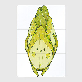 Магнитный плакат 2Х3 с принтом Цикорий в Петрозаводске, Полимерный материал с магнитным слоем | 6 деталей размером 9*9 см | арт | мило | милота | овощ | овощи | рисунок | свежие овощи | свежий овощ | свежий продукт | цикорий