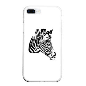 Чехол для iPhone 7Plus/8 Plus матовый с принтом Zebra в Петрозаводске, Силикон | Область печати: задняя сторона чехла, без боковых панелей | Тематика изображения на принте: africa | black | savanna | stripe | white | zebra | африка | белый | зебра | полоска | саванна | черный