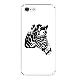 Чехол для iPhone 5/5S матовый с принтом Zebra в Петрозаводске, Силикон | Область печати: задняя сторона чехла, без боковых панелей | Тематика изображения на принте: africa | black | savanna | stripe | white | zebra | африка | белый | зебра | полоска | саванна | черный