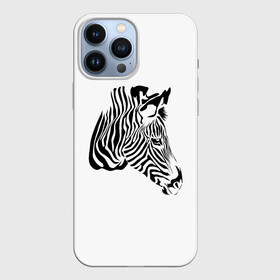 Чехол для iPhone 13 Pro Max с принтом Zebra в Петрозаводске,  |  | Тематика изображения на принте: africa | black | savanna | stripe | white | zebra | африка | белый | зебра | полоска | саванна | черный