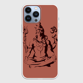 Чехол для iPhone 13 Pro Max с принтом Бог Шива в Петрозаводске,  |  | бог шива. | духовность | иероглифы | индийские боги | индуистское божество