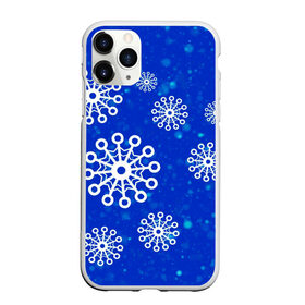 Чехол для iPhone 11 Pro Max матовый с принтом Снежинки в Петрозаводске, Силикон |  | новогодние снежинки | снег | снежинка | снежинки | январьские снежинки