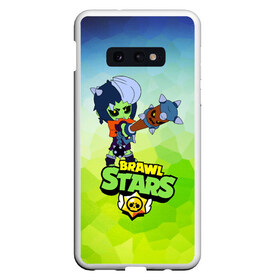 Чехол для Samsung S10E с принтом Brawl Stars Zombibi в Петрозаводске, Силикон | Область печати: задняя сторона чехла, без боковых панелей | Тематика изображения на принте: bibi | crow | halloween | leon | logo game | nita | sandy | zombie | биби | бравл старс | бравлер | браво | герои | девочкам | детям | зомби | зомбиби | леон | логотипы игр | мальчикам | монстр | нечисть | сенди | хеллоуин | хэллоуин |