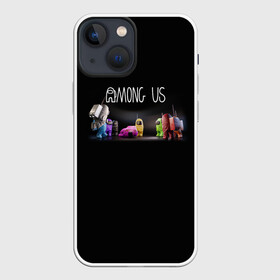Чехол для iPhone 13 mini с принтом AMONG US в Петрозаводске,  |  | among us | амонг ас | игра | космический | космический корабль | космонавт | космос | мем | среди нас | экшен