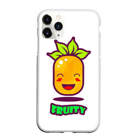 Чехол для iPhone 11 Pro Max матовый с принтом Fruity в Петрозаводске, Силикон |  | Тематика изображения на принте: fruit | ананас | вкусно | сладость | фрукты