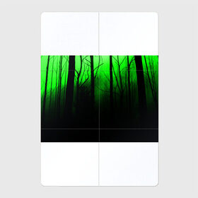 Магнитный плакат 2Х3 с принтом G-loomy в Петрозаводске, Полимерный материал с магнитным слоем | 6 деталей размером 9*9 см | fog | forest | gloomy | green fog | night | radiation | trees | деревья | зеленый туман | лес | мрачный | ночь | радиация | туман