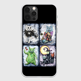 Чехол для iPhone 12 Pro Max с принтом Halloween в Петрозаводске, Силикон |  | cat | cats | ghost | halloween | monster | skull | zombie | зомби | кладбище | кот | кошка | летучая | монстр | монстры | мышь | приведение | приведения | призрак | призраки | тыква | хэллоуин | череп