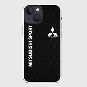 Чехол для iPhone 13 mini с принтом MITSUBISHI в Петрозаводске,  |  | mitsubishi | авто | автомобиль | лого | логотип | митсубиси | митсубиши | соты | текстура