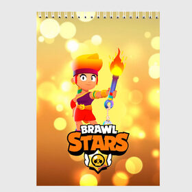 Скетчбук с принтом Amber - Brawl Stars в Петрозаводске, 100% бумага
 | 48 листов, плотность листов — 100 г/м2, плотность картонной обложки — 250 г/м2. Листы скреплены сверху удобной пружинной спиралью | amber | brawlstars | fire | legendary | starr park | supercell | амбер | бравл | бравлер | бравлпасс | бравлстарс | бравлстарсигра | бравлы | звездный парк | лега | новый перс | огонь | перс бравл | старр парк | суперселл