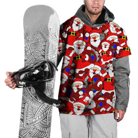 Накидка на куртку 3D с принтом Русский Санта Клаус в Петрозаводске, 100% полиэстер |  | арт | герой ссср | дед мороз | мультфильм ссср | мультфильмы ссср | новый год | рисунок | рождество | санта клаус