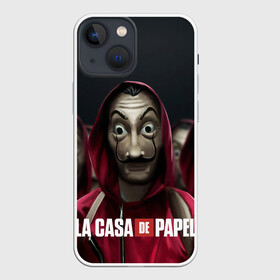 Чехол для iPhone 13 mini с принтом Бумажный дом в Петрозаводске,  |  | berlin | denver | helsinki | la casa de papel | money heist | moscow | nairobi | netflix | oslo | professor | rio | tokyo | берлин | богота | денвер | деньги | лиссабон | москва | найроби | нетфликс | ослло | палермо | профессор | рио | саль