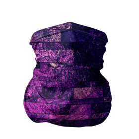 Бандана-труба 3D с принтом Purple-Wall в Петрозаводске, 100% полиэстер, ткань с особыми свойствами — Activecool | плотность 150‒180 г/м2; хорошо тянется, но сохраняет форму | abstraction | bricks | dark | pink | purple | ribbed | texture | tiles | wall | абстракция | кирпичи | плитка | ребристый | розовый | стена | текстура | темный | фиолетовый