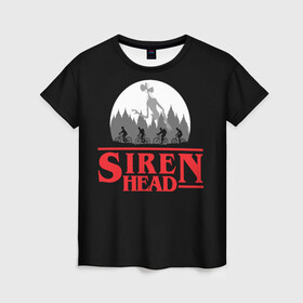 Женская футболка 3D с принтом Siren Head в Петрозаводске, 100% полиэфир ( синтетическое хлопкоподобное полотно) | прямой крой, круглый вырез горловины, длина до линии бедер | 6789 | foundation | head | scp | siren | sirenhead | stranger | things | голова | дела | объект | объекты | очень | сирена | сиреноголовый | странные | фонд