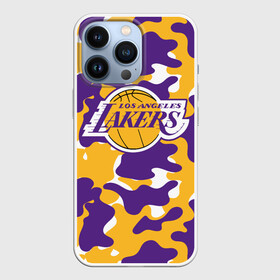 Чехол для iPhone 13 Pro с принтом LA LAKERS | ЛЕЙКЕРС в Петрозаводске,  |  | bryant | james | jordan | kobe | la lakers | lakers | lebron | nba | брайант | брайнт | джеймс | джордан | коби | леброн | лейкерс | лэйкерс | мамба | нба | черная