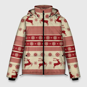 Мужская зимняя куртка 3D с принтом Красные олени в Петрозаводске, верх — 100% полиэстер; подкладка — 100% полиэстер; утеплитель — 100% полиэстер | длина ниже бедра, свободный силуэт Оверсайз. Есть воротник-стойка, отстегивающийся капюшон и ветрозащитная планка. 

Боковые карманы с листочкой на кнопках и внутренний карман на молнии. | 