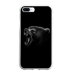 Чехол для iPhone 7Plus/8 Plus матовый с принтом Медведь в Петрозаводске, Силикон | Область печати: задняя сторона чехла, без боковых панелей | голова медведя | животные | звери | медведи | медведь | хищники