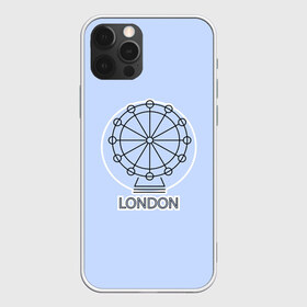 Чехол для iPhone 12 Pro Max с принтом Лондон London Eye в Петрозаводске, Силикон |  | Тематика изображения на принте: blue circle | england | english | europe | eye | gb | icon | london | travel | uk | vacation | англия | аттракцион | великобритания | европа | иконка | колесо обозрения | лондон | лондонский глаз | надпись | отпуск | поездка | путешествие |