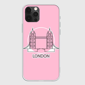 Чехол для iPhone 12 Pro Max с принтом Лондон London Tower bridge в Петрозаводске, Силикон |  | bridge | england | english | gb | london | tower | uk | английский | англия | башни | великобритания | закат | иконка | лайнарт | лондон | мост | надпись | розовый круг | слово | тауэрский | юк