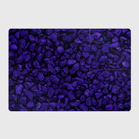 Магнитный плакат 3Х2 с принтом Purple-$tone$ в Петрозаводске, Полимерный материал с магнитным слоем | 6 деталей размером 9*9 см | abstraction | forms | gravel | pebbles | purple | stones | texture | абстракция | галька | гравий | камни | текстура | фиолетовый | формы