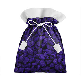 Подарочный 3D мешок с принтом Purple-$tone$ в Петрозаводске, 100% полиэстер | Размер: 29*39 см | abstraction | forms | gravel | pebbles | purple | stones | texture | абстракция | галька | гравий | камни | текстура | фиолетовый | формы