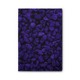 Обложка для автодокументов с принтом Purple-$tone$ в Петрозаводске, натуральная кожа |  размер 19,9*13 см; внутри 4 больших “конверта” для документов и один маленький отдел — туда идеально встанут права | abstraction | forms | gravel | pebbles | purple | stones | texture | абстракция | галька | гравий | камни | текстура | фиолетовый | формы