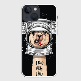 Чехол для iPhone 13 mini с принтом Космическая Лама в Петрозаводске,  |  | gagarin | гагарин | день космонавтики | жираф | звездная пыль | звезды | земля | космонавт | космос | лама | луна | скафандр | шея | юрий
