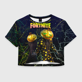 Женская футболка Crop-top 3D с принтом Fortnite Jack Gourdon в Петрозаводске, 100% полиэстер | круглая горловина, длина футболки до линии талии, рукава с отворотами | chapter 2 | fortnite | fortnite 3 | fortnite jack gourdon | fortnitemare | halloween | jack gourdon | jack gourdon outfit | лого фортнайт | сет jack gourdon | скин тыквы | тыква | фортнайт | фортнайт глава 2 | фортнайт тыква | хэллоуин | хэллоуин фортнайт