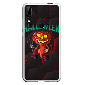 Чехол для Honor P Smart Z с принтом Halloween в Петрозаводске, Силикон | Область печати: задняя сторона чехла, без боковых панелей | blood | diablo | haloween | horror | дьявол | зомби | кости | кровь | мозги | мясо | страшилка | ужасы | хеллоуин | хелоуин