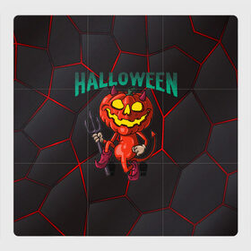 Магнитный плакат 3Х3 с принтом Halloween в Петрозаводске, Полимерный материал с магнитным слоем | 9 деталей размером 9*9 см | blood | diablo | haloween | horror | дьявол | зомби | кости | кровь | мозги | мясо | страшилка | ужасы | хеллоуин | хелоуин