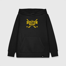 Детская толстовка хлопок с принтом Boston Bruins в Петрозаводске, 100% хлопок | Круглый горловой вырез, эластичные манжеты, пояс, капюшен | Тематика изображения на принте: boston | boston bruins | bruins | hockey | nhl | usa | бостон | бостон брюинз | нхл | спорт | сша | хоккей | шайба